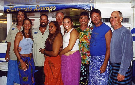 Sarong Night on the boat
