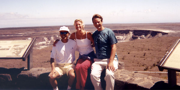 Michael, Angelika and Jim at caldera