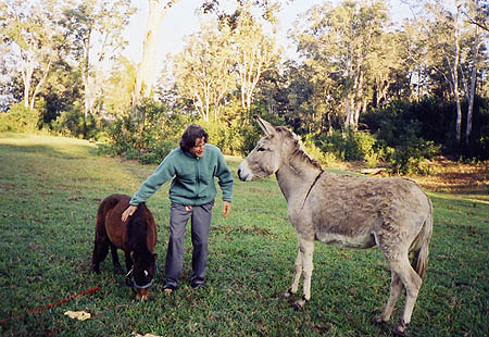 Jean-Luc with La Plume and Dulcinea