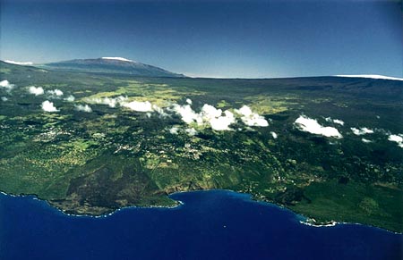 Aerial photo of Kealakekua Bay by Joe D'Amore