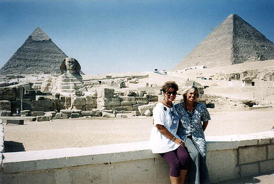 Joan & Trish in Egypt