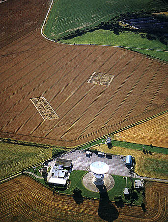 Crop Codes next to radio transmitter.